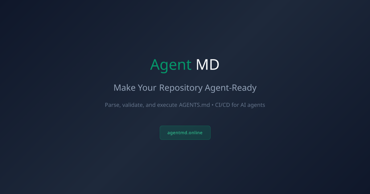 AgentMD — Make Your Repository Agent-Ready